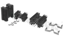 Radiator; przeciągany; TO-126; TO-218; TO-220; TO-247; TOP-3; 63.5x42x25.4mm; czarny; anodowane aluminium Al 99.5; RoHS.