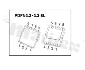 Tranzystor: N-MOSFET; unipolarny; 30V; 35A; 5.2mohm;25W; -55+150 st.C; SMD; PDFN3.3×3.3-8L; AEC-Q101