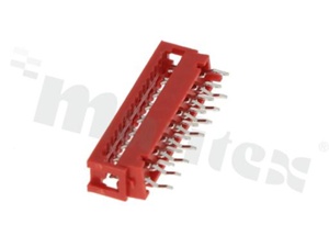 Low profile IDC connector; pitch 1.27mm; 22-contacts; flat cable AWG#26-#28; 1.5A 230V AC/DC