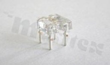 Dioda LED sygnalizacyjna; THT; 5mm super flux; niebieski; 465-475nm; 160-355mcd/20mA; 2.8-3.6V; water clear; 130 stopni