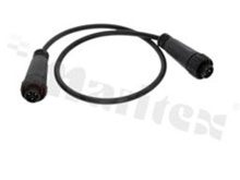 Double ended female plug with 0.5m wire, A series , 3 pins, 2 point lock system, AWG22, 5A per pin, IP67, UL