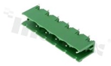 Pluggable terminal block; pitch 7.50mm; 6-ways; male; R/A pin header; open type; UL 300V/15A; TUV:400V/20A