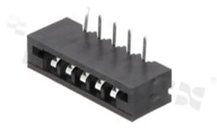 Złącze Non-ZIF do PCB; w rastrze 2.54mm; 5-stykowe; montaż: THT; poziome