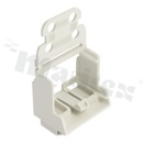 Adapter; for 10-wire connectors from 221 series; 4mm2; for din rail TS15;for EX;white