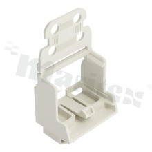 Adapter; for 10-wire connectors from 221 series; 4mm2; for din rail TS15;for EX;white