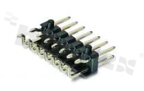 Listwa stykowa do PCB; w rastrze 2.54mm; 2x4 styków; montaż: SMD; męska; kątowa; dwurzędowe