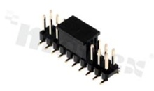 Pin Header; pitch 2.54mm; 2x10 pins; assembly: SMD; male; straight; double row