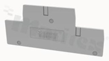 End and intermediate plate; 1,5 mm thick; gray