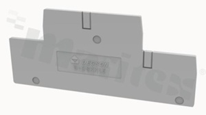 ścianka końcowa/wewnętrzna; grubość 1,5mm; szara