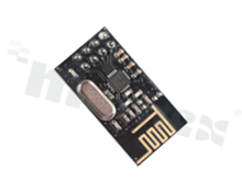 Moduł; 2.4GHz; transceiver; 2400-2525MHz; +7dBm; -94dBm; SPI; Si24R1; GFSK/FSK; antena na module; 1.9-3.6V; DIP 8-pin