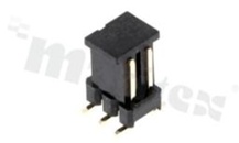 Listwa stykowa do PCB; w rastrze 2.54mm; 2x3 styków; montaż: SMD; męska; prosta; dwurzędowe