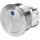 Przełącznik wandaloodporny; monostabilny; O22mm; DPDT; 2NO2NC; terminale do lutowania; bez podświetlenia; IP66/IP67 przód, IP40 tył; IK08; 3A, 125VAC