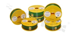 Single wire LGY/H05V-K; with copper multi-strand; green/red; cross section 0.75mm2; AWG 18; 500V; -40+105 deg.C; 100m.