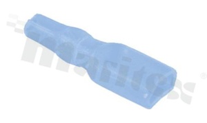 Osłonka do konektora płaskiego 4.8; na przewód OD=3.5mm L=23mm W=5.8mm; błękitna