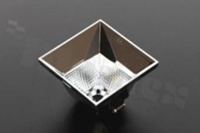 Reflector for LED high power; angle: 55 degrees ; Number of LEDs: 1; Dimensions: 30x30mm; Height: 21.15mm; material: PC; Fastening: screw
