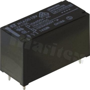 Przekaźnik elektromagnetyczny; prąd znamionowy 10A; napięcie cewki 12VDC; pojedynczy styk przełączny (1C); moc cewki 530mW; 10A/30VDC; 10A/250VAC