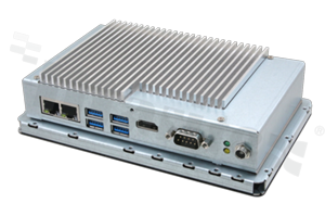 Komputer panelowy; 7"; 1280x800; WXGA; 2xCOM; 2xLAN; 4xUSB; mSATA; HDMI; DIO; temp.pracy: 0+45 st.C; zasilanie: 12-24 VDC
