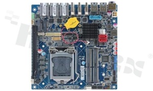 Przemysłowa płyta główna Mini-ITX; LGA1151; RAM: do 64GB; 2xSATA; COM; 6xUSB; 3xLAN; PS/2; 3xHDMI; DIO; Audio; M.2 M-Key; M.2 E-Key; PCIe x16; temp. pracy: 0+60C; zasilanie: 12-26V DC