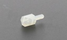 Tulejka dystansowa; plastikowa; sześciokątna; gwint M2 wewnętrzny-zewnętrzny; wysokość dystansu 5.0mm