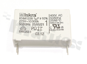 Kondensator poliestrowy; 1uF; 10%; 275VDC; p:27.5mm 32x20x11mm