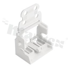 Adapter; do złączki 10-przewodowej 221;4mm2; z odciążeniem przewodów;montaż śrubowy z boku; biała