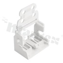 Adapter; for 10-wire connectors from 221 series; 4mm2; screw mounting from side;white