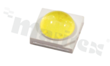 LED PK2N-2LPE-A2; SMD; obudowa 3535 PLCC2; bursztynowa; 587.8-590.4nm; 120-135lm/350mA; 2.8-3.4V; water clear; 130 stopni; 3.46x3.45x1.9mm