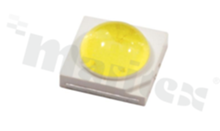 LED PK2N-2LPE-A2; SMD; 3535 PLCC2; amber; 587.8-590.4nm; 120-135lm/350mA; 2.8-3.4V; water clear; 130 degrees; 3.46x3.45x1.9mm