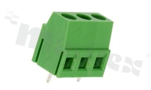 PCB terminal block; pitch 10.00mm; 2-ways; vertical; wire range 2.50mm2 (AWG 26-12); with screws for a flat screwdriver; rising clamp type; brass cage; green color;UL 300V/15A, TUV 250V/20A