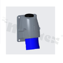 316BS9; Gniazdo panelowe; zasilające AC 3-fazowe; męskie; 16A; 250VAC; IP44; seria Easy&Safe