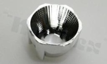 Reflektor do diod LED high power; mid power; kąt rozsyłu: 10 do 24 stopni FWHM; ilość diod: 1; rozmiar: 22x22mm; wysokość: 13.7mm; rodzaj materiału: PC; sposób mocowania: taśma