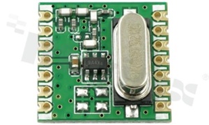 Module; ISM; transmitter; 433MHz; +13dBm; FSK/GFSK/OOK; 1.8-3.6V; SMD