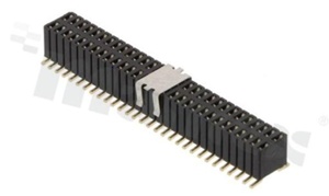 Listwa stykowa do PCB; w rastrze 1.27mm; 2x30 styków; montaż: SMD; żeńska; prosta; dwurzędowe