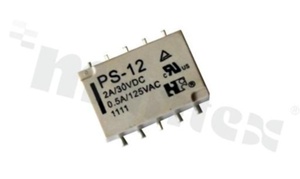 Electromagnetic relay; contact rating current 2A; coil voltage 5VDC; changeover contact (2C); coil power 140mW; 2A/30VDC; 0.5A/125VAC