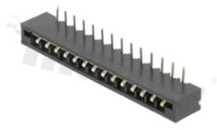 Złącze Non-ZIF do PCB; w rastrze 2.54mm; 14-stykowe; montaż: THT; poziome