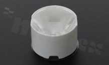 Soczewka do diod LED; kąt rozsyłu: Oval; ilość diod:1; średnica: 24mm; wysokość 14.6mm; rodzaj materiału: PC; sposób mocowania: taśma
