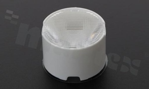 LED lens; distribution angle: Oval; number of LEDs:1; diameter: 24mm; height: 14.6mm; material type: PC; fastening: tape