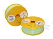 Single wire LGY/H05V-K; with copper multi-strand; light green; cross section 0.75mm2; AWG 18; 500V; -40+105 deg.C; 100m.