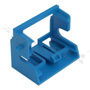 Adapter; for 10-wire connectors from 221 series; 4mm2; screw mounting from side;blue