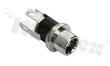 DC socket; male; angled; pin diameter 2mm; hole diameter 8.0mm; panel