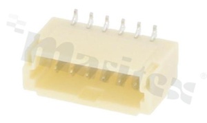 Złącze Kablowe do PCB; w rastrze 1.00mm; 6-stykowe; montaż SMD; męskie; pionowe; 50V/1A