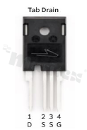 Tranzystor N-MOSFET SiC; unipolarny; 1200V; 47mOhm; -40+175 st.C; THT; TO-247-4
