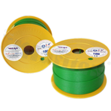 Przewód pojedynczy LGY/H05V-K; z wielodrutową miedzianą żyłą; zielony; przekrój 1.50mm2; AWG 16; 500V; -40+105 st.C; 100m.