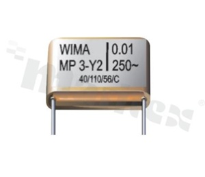Kondensator polipropylenowy; 1nF; 250V; 20%; p=10mm; 4x8.5x13.5mm; 40+110st.C