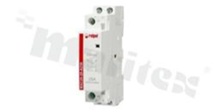 Stycznik instalacyjny; znamionowy prąd termiczny 25A; napięcie sterujące cewki 230VAC; podwójne styki zwierne (DPST-NO); 25A/250VAC; Montaż: szyna DIN