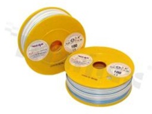 Przewód pojedynczy LGY/H05V-K; z wielodrutową miedzianą żyłą; biały/niebieski; przekrój 0.75mm2; AWG 18; 500V; -40+105 st.C; 100m.