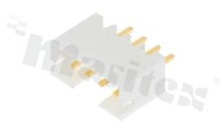 Header for PCB; pitch 2.00mm; 4-contacts; THT; male; top entry; 100V/2A