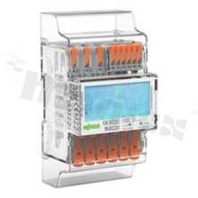 Licznik energii elektrycznej na szynę din; cyfrowy trójfazowy;IP51/IP20;65A; częstotliwość 45-60Hz;MID;Modbus; Interfejs S0;3x230/400V AC; 5A; wyjście na dole (PU)