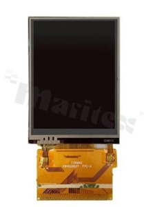 Wyświetlacz TFT; LCD 2.8"; 320xRGBx240 pikseli; analogowy; rezystancyjny panel dotykowy RTP; podświetlenie białe LED; jasność 350 cd/m2; kontrast 300:1; 37 pinów;