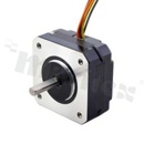 Motor; Hybrid Stepper(open loop); bipolar; step angle 1.8 deg.; holding torque 0.16Nm; 1A; 3.7ohm; 4.5mH; 4 leads; 42.3x42.3x21.5mm